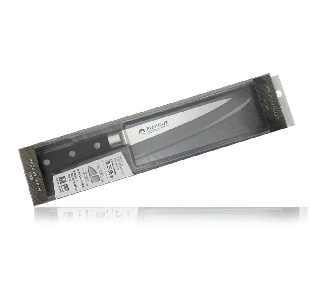 ХИТ! Японский Шеф Нож поварской Гюйто Fuji Cutlery серия FUJI CUT длина лезвия 180 мм, сталь Мо-V 3 слоя, рукоять полипропилен, заточка 6000 Tojiro FC-1662