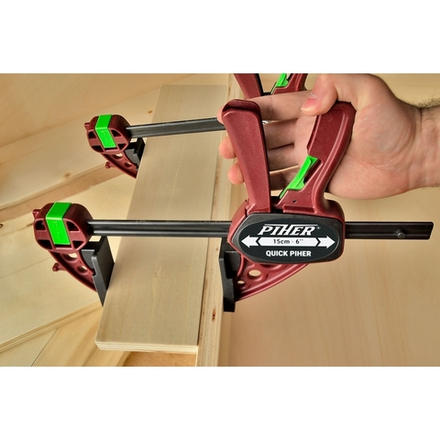 ВМЕСТЕ ВЫГОДНЕЕ ХИТ! Комплект 4 шт Струбцины быстрозажимные Extra Quick-Piher 15 х 8 см 1500N М00015948 N003-4AM