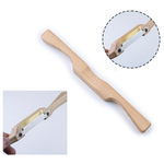 Новинка! Стружок деревянный ПЕТРОГРАДЪ 260 мм / 50 мм, корпус из ясеня, имеет латунную вставку, для деликатной обработки выпуклых и вогнутых поверхностей М00024132