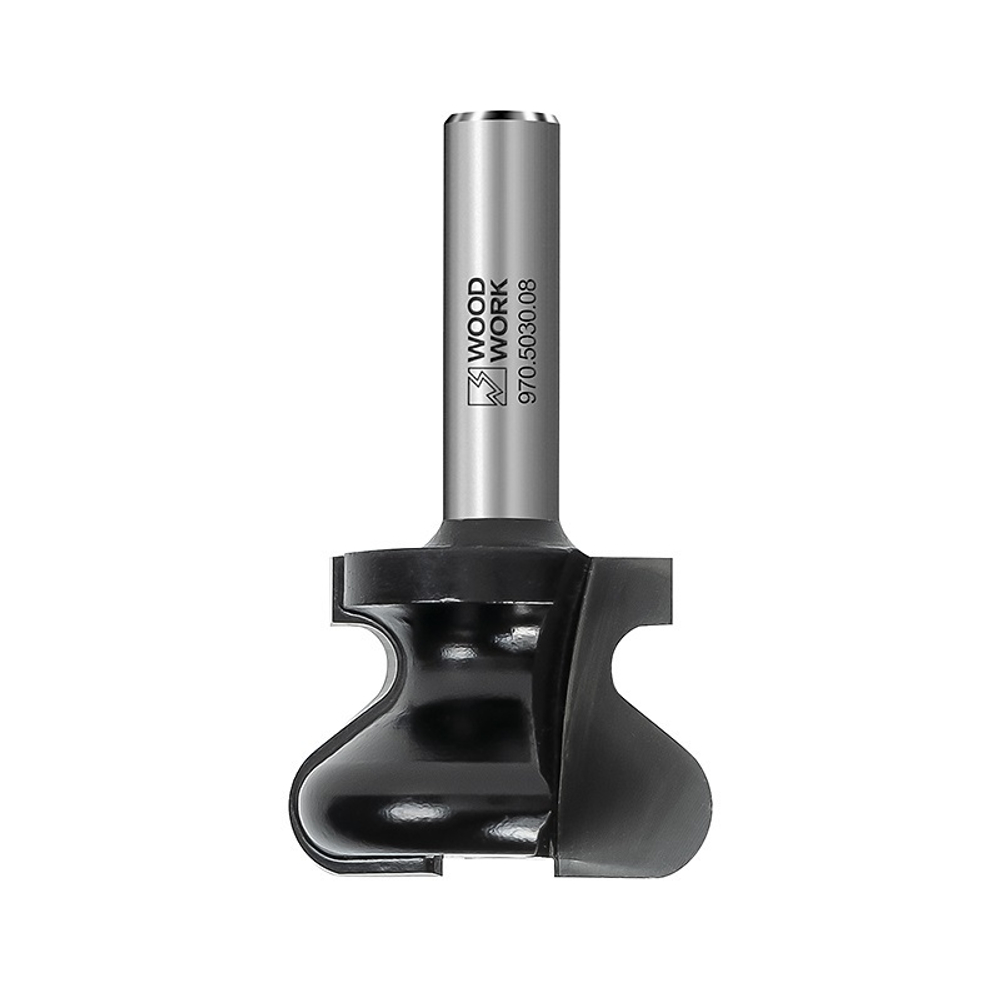 Фреза профильная для скрытых ручек D 30 I 22 L 52 S 8 мм R 5 / 2,8 Woodwork 970.5030.08