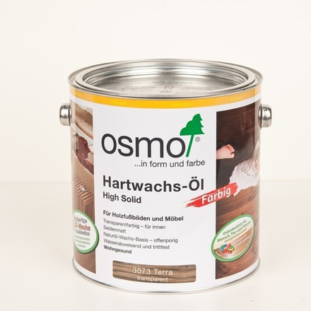 Цветное масло с твердым воском Osmo 3073 Терра 2,5 л Hartwachs-Ol Farbig слабо пигментированное для внутренних работ Osmo-3073-2.5 10100306