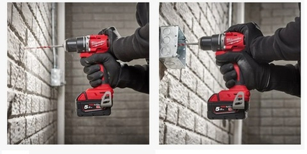 ХИТ! Комплект в кейсе M18 BLDDRC-402C: Аккумуляторная Дрель - шуруповерт BLDDRC-0 с 2 шт Аккумуляторами RED B4 4.0 Ач и Зарядным устройством M12-18 MILWAUKEE 4933492834