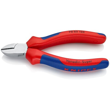 Кусачки диагональные 125 мм (БОКОРЕЗЫ) хром, 2-комп ручки 70 05 125 KNIPEX KN-7005125