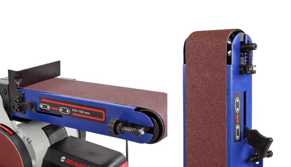 Новинка! Ленты шлифовальные 3 шт. BELMASH 102 x 915 мм Р60 для ленточно-дисковых шлифовальных станков BDG 100/152, BDG 100/152L SB017H