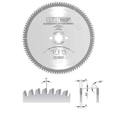 Диск пильный 420 x 32 x 3,8 / 3,2 5 гр TCG Z 96 для пластика, цветного металла CMT 284.096.17P