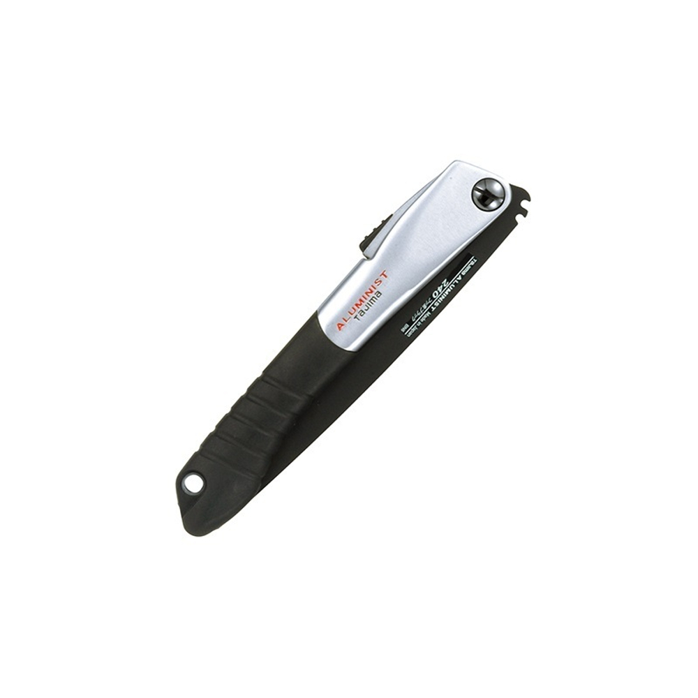 ХИТ! Складная японская ручная пила TAJIMA ALUMINIST BLACK с черным полотном 240 мм 9 TPI ALOR-240FB ALOR240FB