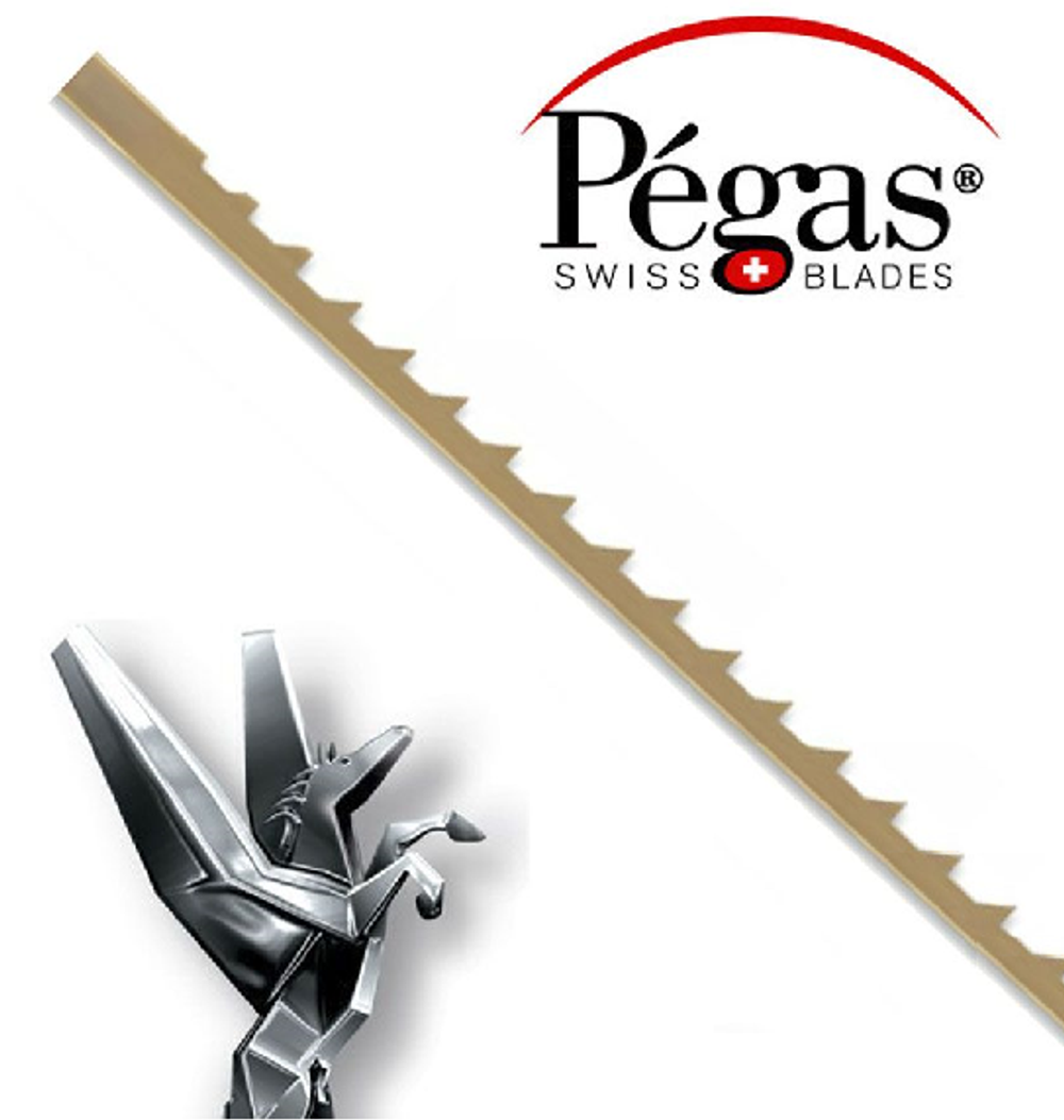 ХИТ! Пилки лобзиковые 12 шт Pegas по дереву N5 Super Skip 0.36х1.02х130ммх 12.8tpi  90.585 М00013418