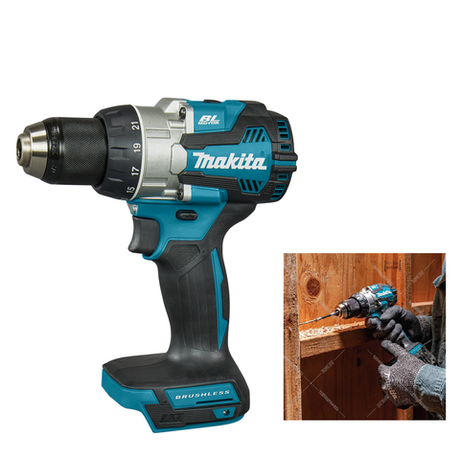 Новинка! Аккумуляторная дрель - шуруповерт ударная Makita LXT 18 В, Max D сверления металл 13 мм, дерево 38 мм DDF489Z