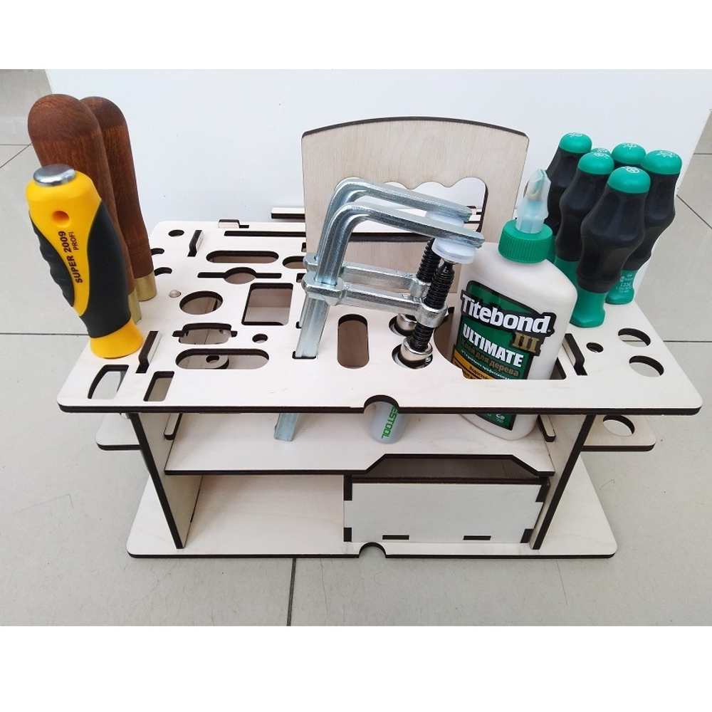 Вкладыш органайзер деревянный / подходит для систейнера Festool  SYS3 M 337 ArMa-15