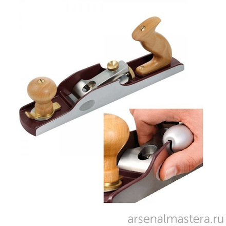 Рубанок DICK (Dictum) N62 355 мм лезвие 50 мм 12 градусов с ручкой HotDog для левого борта (для правшей) 703420 М00013954