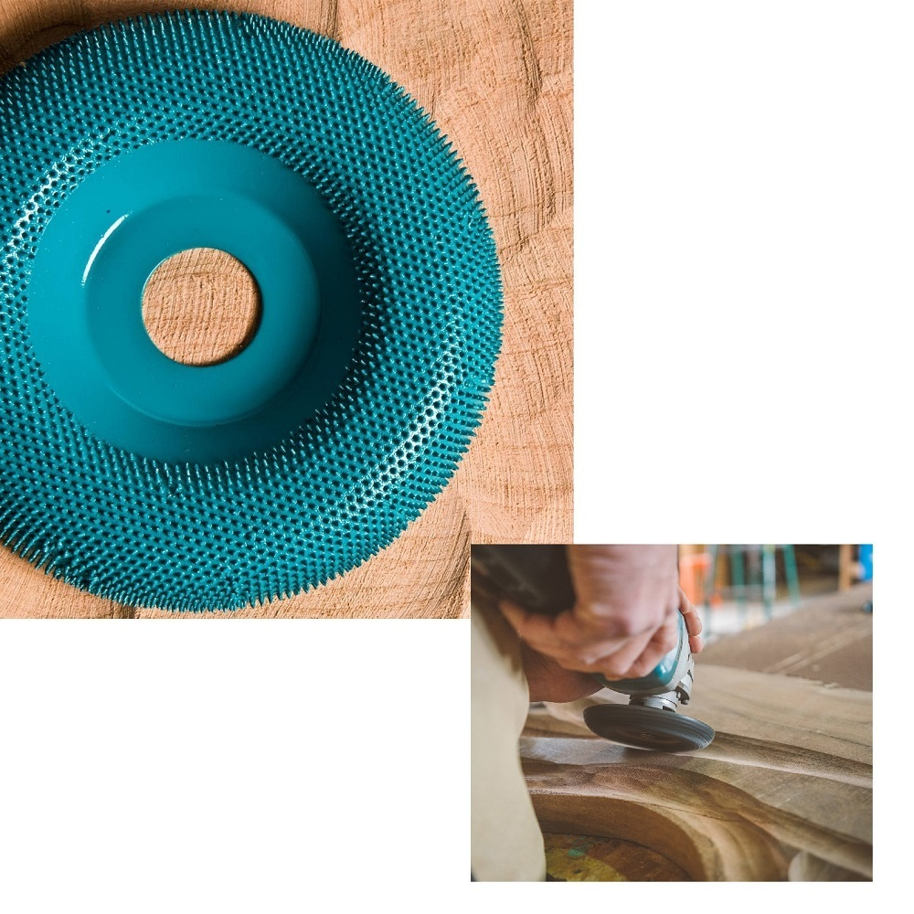 Диск шлифовальный Kutzall Dish Wheel полукруглый голубой medium (extreme) D 115 мм посадка 22 мм М00017574