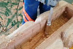 Новинка! Фрезерная насадка Holes Cutter 4 дюйм D 74 мм, Насадка 74 х 140 мм с тремя резцами диаметром 12 мм Manpa М00019727
