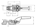 ХИТ! Зажим защелкивающийся, усилие 163 кг Woodwork GH-40323