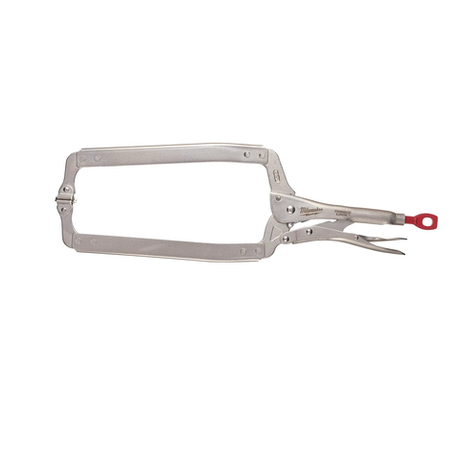 Новинка! Зажим - струбцина Milwaukee TORQUE LOCK GEN II тип С, с шарнирными плоскими губками 480 мм (18") для сварки 4932472261