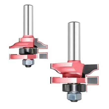 ХИТ! Набор из 2 фрез Мебельная обвязка, нижний подшипник Z 2 R 15,88 D 60 x 25 PROCUT 409272AP/409272BP