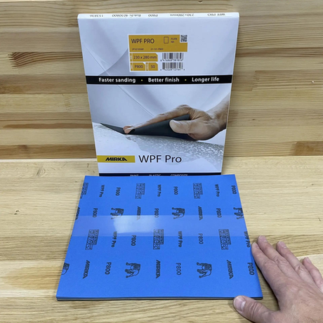 Новинка 2026! Комплект 50 шт Водостойкая шлифовальная бумага MIRKA WPF PRO 230 x 280 мм P800, для ручного шлифования пластиков, композитов, ЛКМ 2P10105081