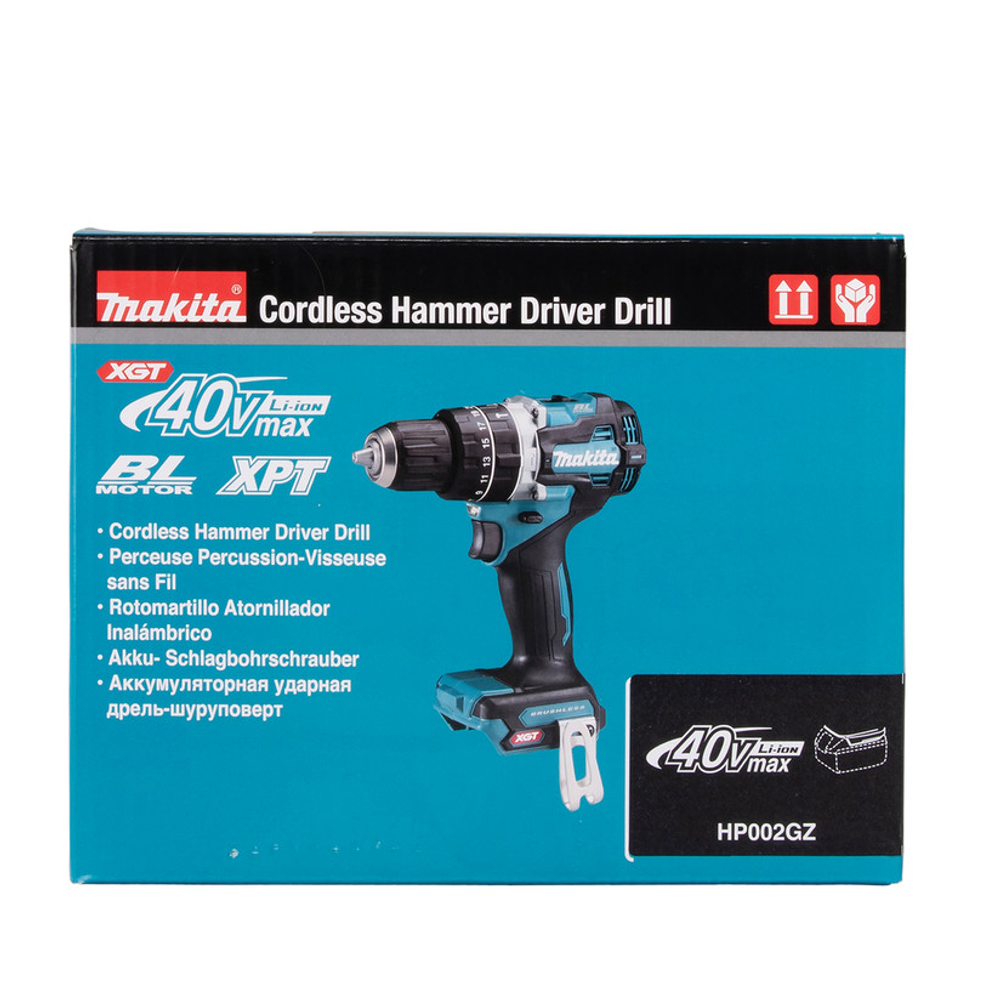 Новинка! Аккумуляторная ударная дрель - шуруповерт ударная Makita BL XPT, XGT 40В, Max D сверления металл 13 мм, дерево 38 мм HP002GZ