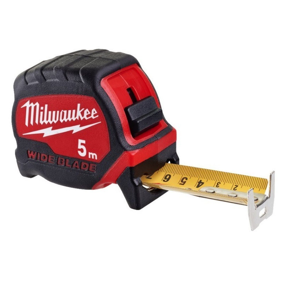 ХИТ! Рулетка 5 м /  33 мм Премиум с широким полотном WIDE BLADE MILWAUKEE 4932471815