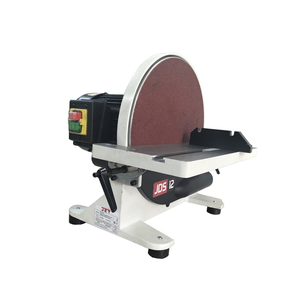 Новинка! Настольный тарельчатый шлифовальный станок дисковый JET JDS-12 220В 1 кВт, Диаметр шлифовального круга 305 мм JR056