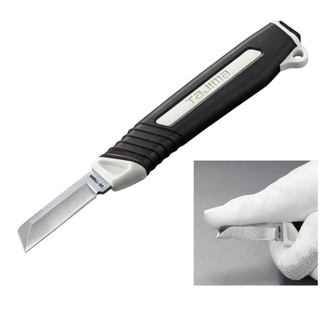 Универсальный нож японский для разделки кабеля, длина лезвия 43 мм, с ударным торцом TAJIMA DK-TNMN