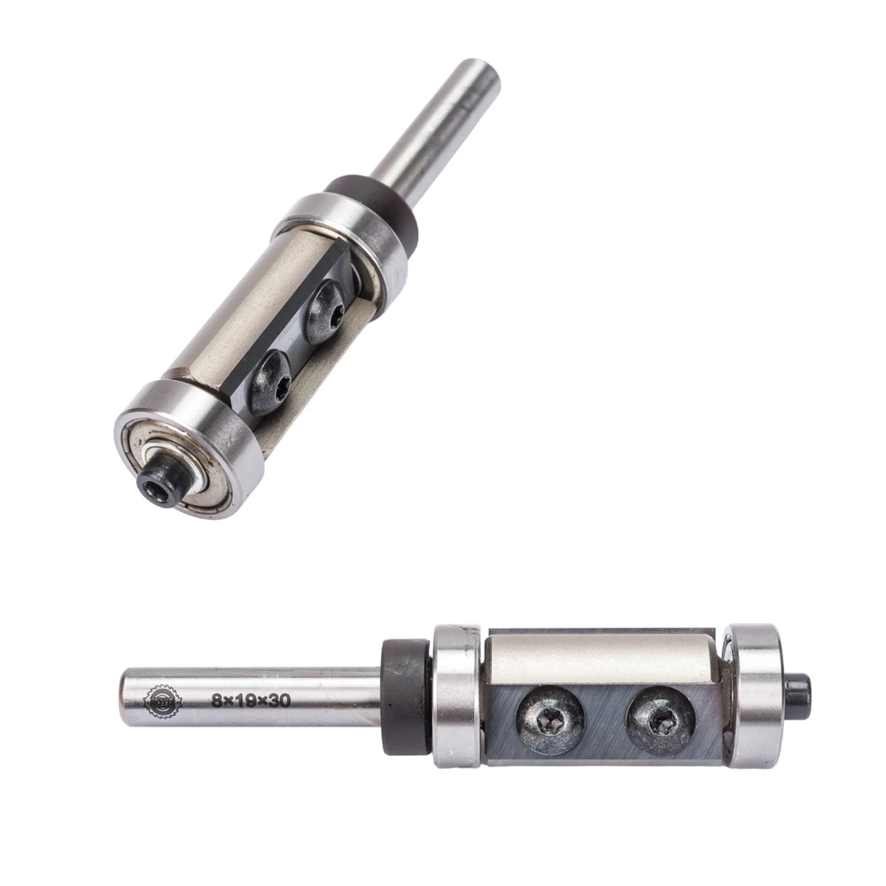 Новинка! Фреза обгонная со сменными ножами Rotis PROCUT D=19 x 30 мм S=8 мм верхний и нижний подшипник, по древесине, фанере 141193012B