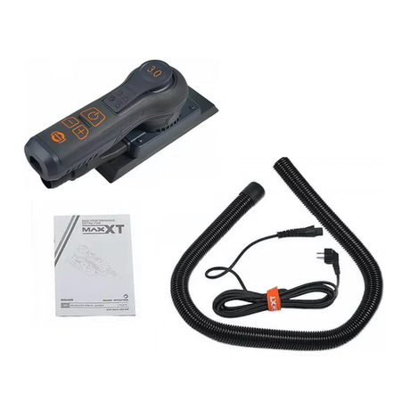 Новинка! Электрическая плоскошлифовальная машинка ручная MAXXT 220V / 50Hz, 0,4 кВт, подошва 197 x 70 мм, орбита 3 мм MOS400R