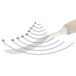 Новинка! Прямой резец по дереву Narex Profi ПРОФИ, лезвие 100 х 12 мм острый полукруглый 12 мм профиль N7 826412