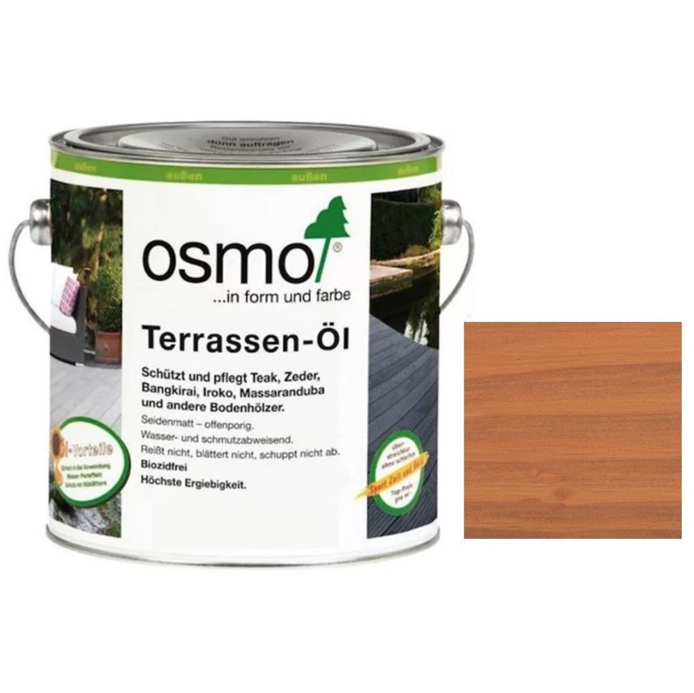 Масло для террас Osmo 004 для дуглазии Натуральный тон 0,75 л  Terrassen-Ole для наружных работ Osmo-004-0,75 11500018