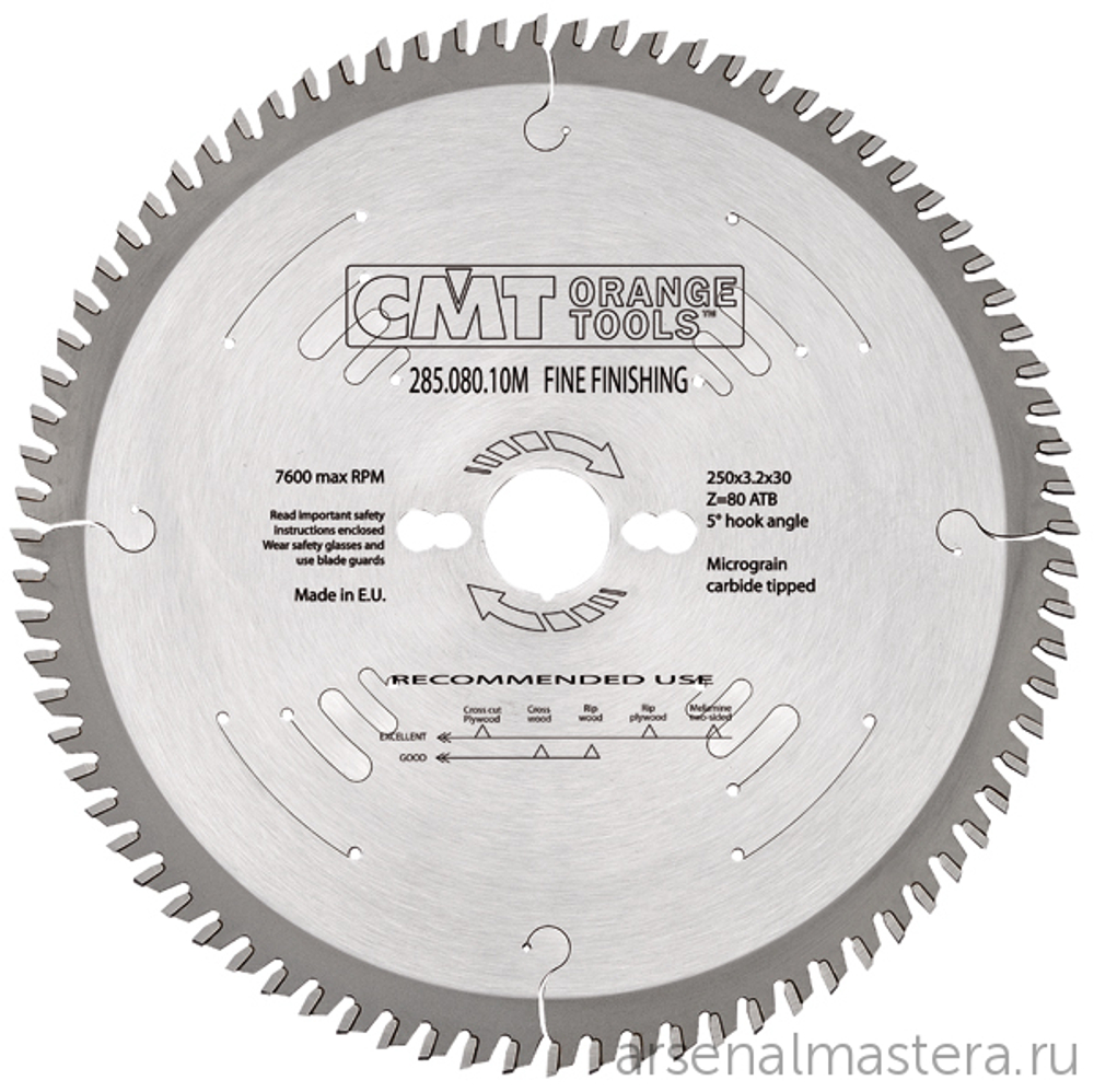 ХИТ! Диск пильный поперечное пиление 350 x 30 x 3,5 / 2,5 5 гр 15 гр ATB Z108 CMT 285.108.14M