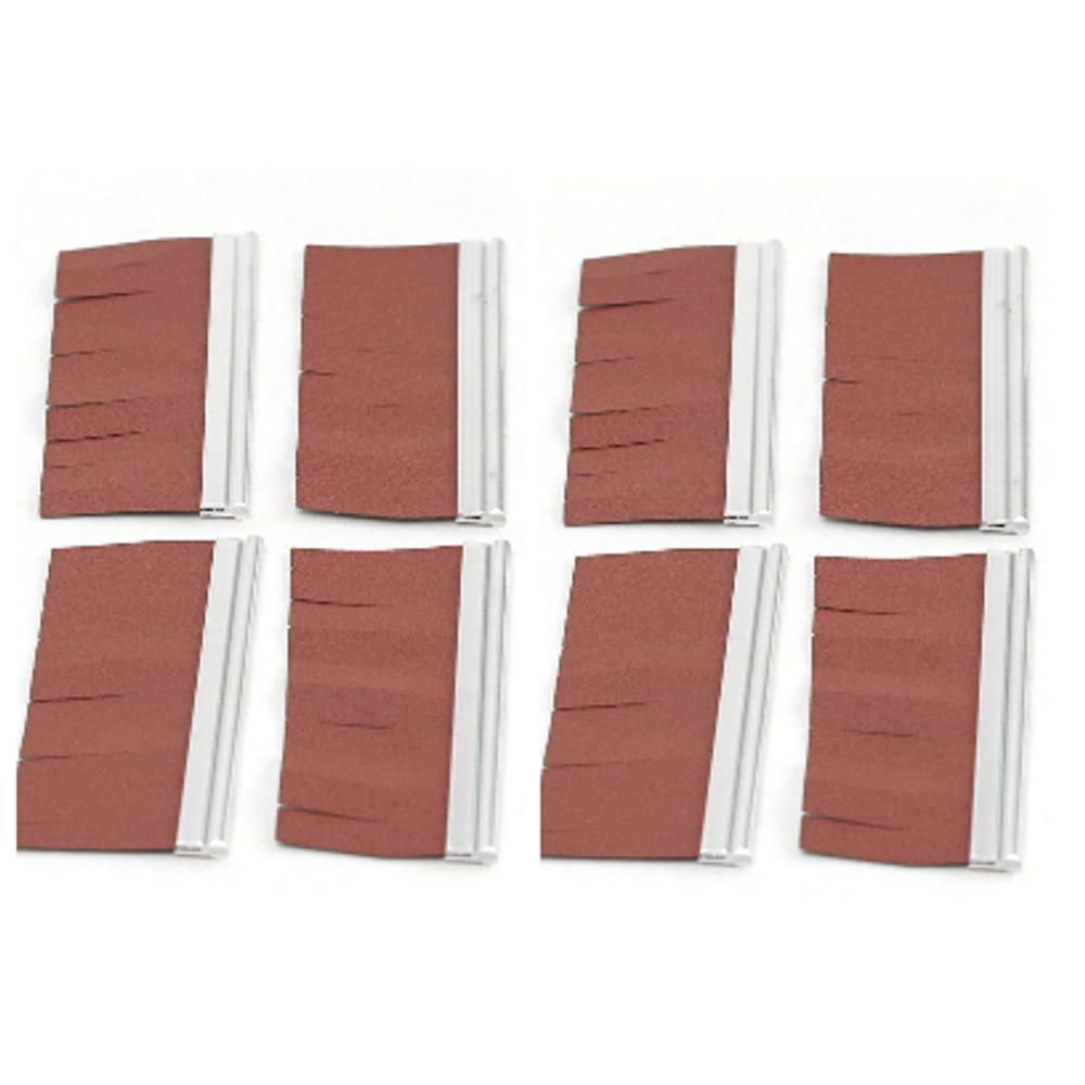 Новинка! Комплект 8 шт Абразивных вкладышей DE-TERO Q3 100 х 35 х 10 мм 2, P60 219277