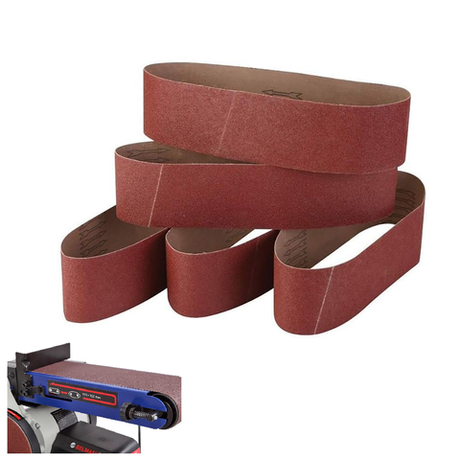 Новинка! Ленты шлифовальные 3 шт. BELMASH 102 x 915 мм Р80 для ленточно-дисковых шлифовальных станков BDG 100/152, BDG 100/152L SB018H