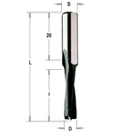Фреза HW для дюбельного фрезера MAFELL 10 x 30 x 58 Z2 S8 RH CMT 312.100.11
