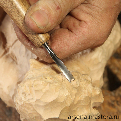 Набор ПРОФИ 8 предметов из 6 стамесок для миниатюр и 2 ножей Narex PROFI в деревянной коробке 869010