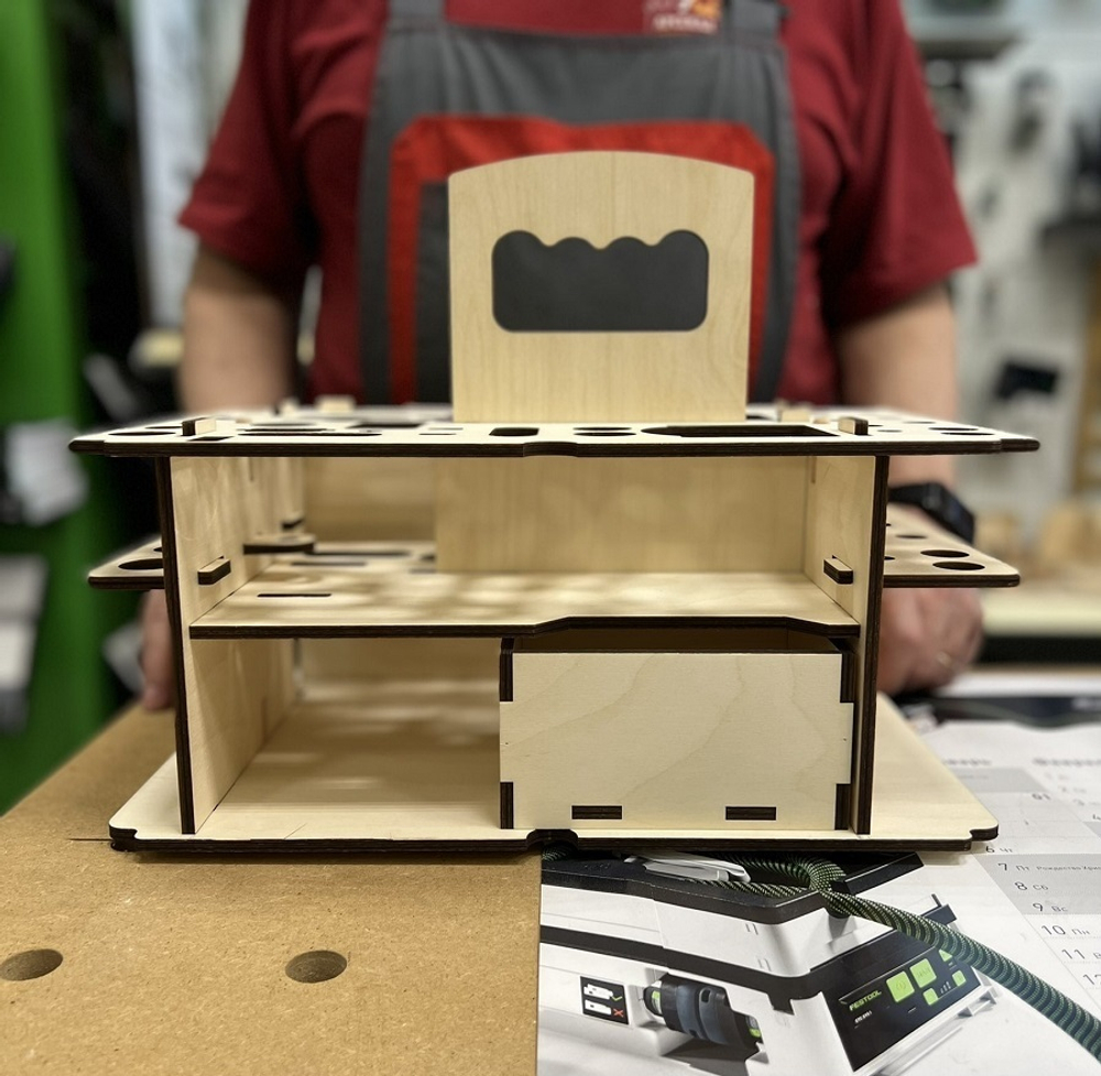 Вкладыш органайзер деревянный / подходит для систейнера Festool  SYS3 M 337 ArMa-15