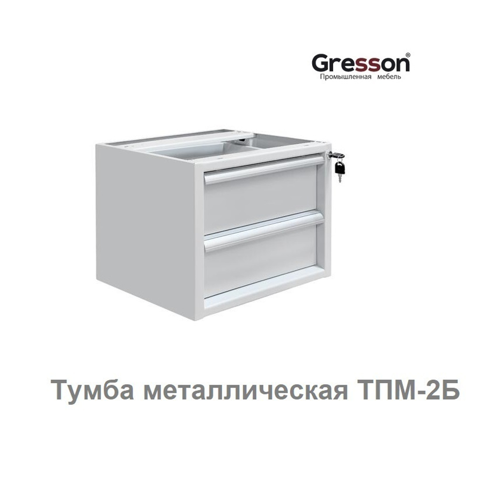 Новинка! Тумба металлическая подвесная ТПМ 490 х 580 х 354 Gresson ТПМ-2Б