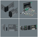 АКЦИЯ ИЮНЬ 2026! Набор 50 шт Wera Tool-Check Modular Set 1, Биты и головки с трещоткой и отвёртками битодержателями в боксе WE-049020