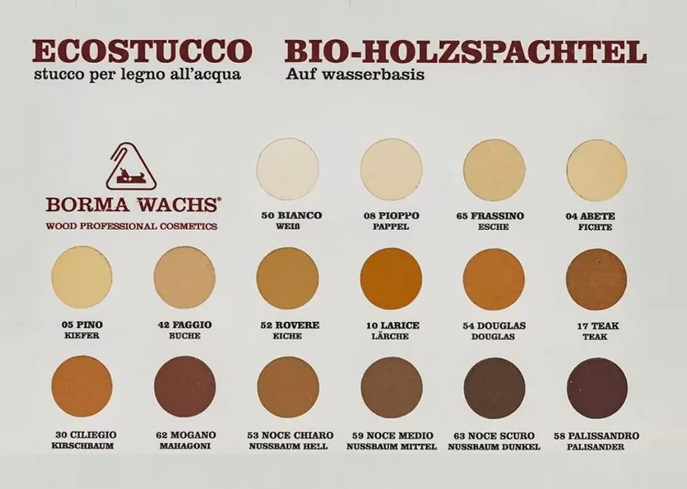 Новинка! Шпаклевка водная Borma Ecostucco в тубе 200 гр. цв.51 светлый дуб для внутренних работ 1510RO.200