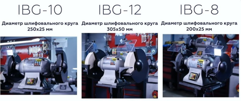 Промышленный станок для заточки и правки инструмента из металла / Точило 0,75 кВт 230 В IBG-8 JET 578008M