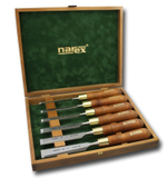 РАСПРОДАЖА ХИТ! Набор в деревянном кейсе из 6 плоских столярных стамесок NAREX PREMIUM (6, 10, 12, 16, 20, 26 мм) 853200