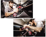 Новинка! КОМПЛЕКТ в кейсе: Умная Аккумуляторная полировальная машина FLEX PXE 80 10.8-EC/2.5 Set, ДВА Аккумулятора 2.5 Ah 10.8/2.5, Зарядное устройство CA 10.8/18.0, Диск 75 / 80 мм, для полировки, шлифовки и финишной обработки больших горизонтальных, вертикальных поверхностей 418102