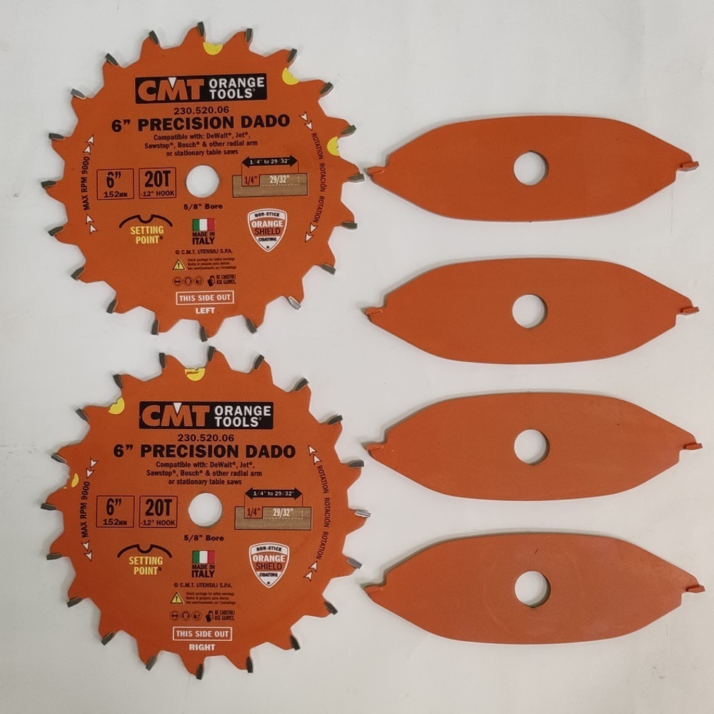 Диск пильный 150 x 15,87 x 6,35 - 22,23 / 2,5 -5гр FTG,ATB Z20 Dado CMT 230.520.06