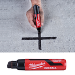 Новинка! Маркер строительный черный 1 шт СУПЕР БОЛЬШОЙ Milwaukee INKZALL Black XL Chisel Tip, для ОСП, бетона, деревянных, металлических, пластиковых и керамических поверхностей 4932471558