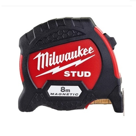 ХИТ! Рулетка магнитная 8 м ширина 33 мм 2 класс точности MILWAUKEE STUD GEN II 4932471627