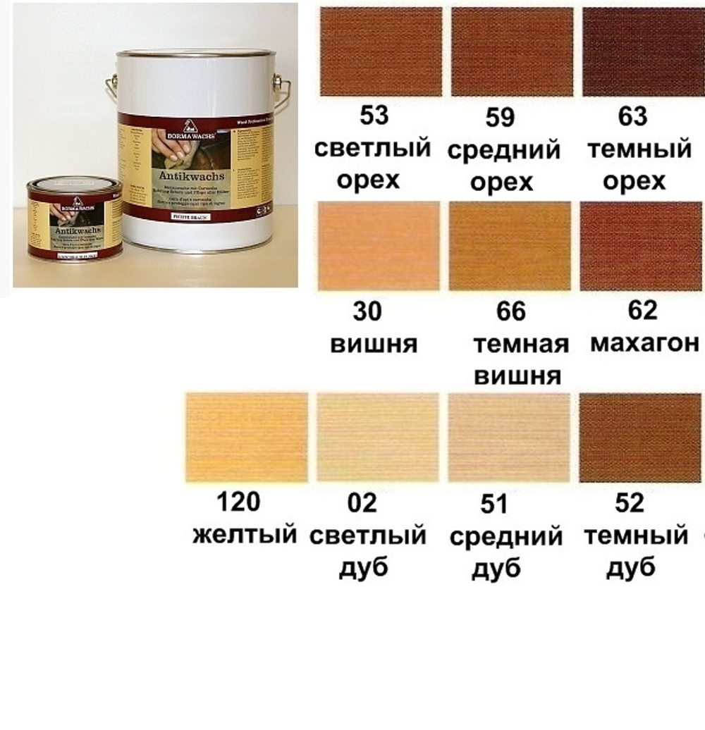 ХИТ! Воск античный Antik Wax 500 мл цвет 63 Темный орех для внутренних работ Borma 3405