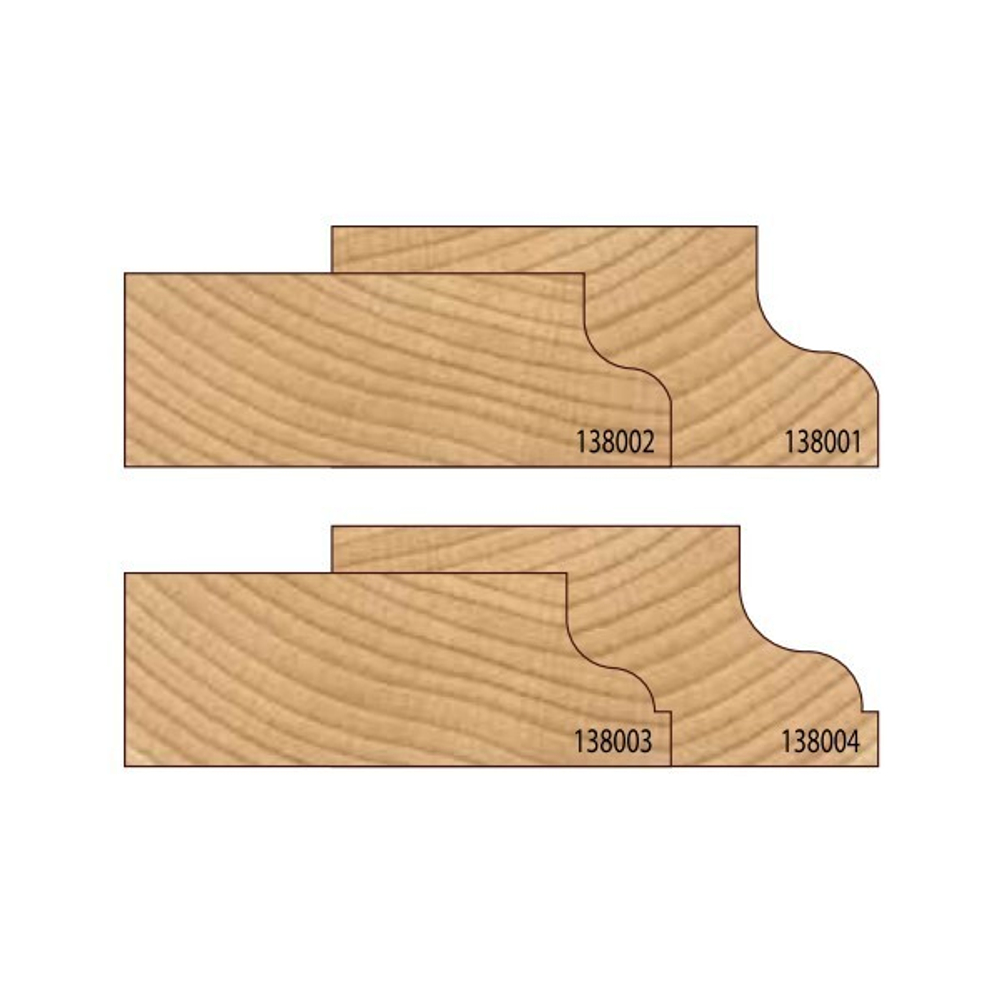 Фреза радиусная фаска волна с нижним подшипником DIMAR D 28,6 x 12,7 х 56 R 4,5 1380025
