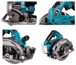 СУПЕР ЦЕНЫ! Аккумуляторная дисковая пила Makita XGT 40В, Li-ion, 6000 об/мин, диск 190 мм HS004GZ