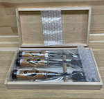 Подарочный комплект для реставратора №1: Набор японских стамесок 3 шт 15, 24, 30 мм Miki Tool М00012227 ПЛЮС Книга Реставрация старинной мебели, автор Даниэль Алькуф М00008196 N0107-2AM