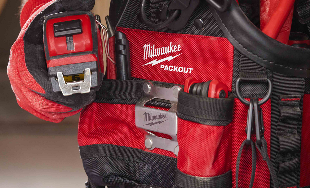 Новинка! Сумка для инструмента PRO открытая 25 см, 35 карманов PACKOUT пустая MILWAUKEE 4932493622