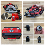 УДОБНЫЙ КОМПЛЕКТ ХИТ! Аккумуляторная циркулярная пила (бесщеточный двигатель) 18 FUEL MILWAUKEE MBLCS66-0 Li-Ion 5Ач по дереву и пластику ПЛЮС 2 аккумулятора B5 5.0 Ач ПЛЮС зарядное устройство M12-18 FC в кейсе BLCS66-502X 4933464590