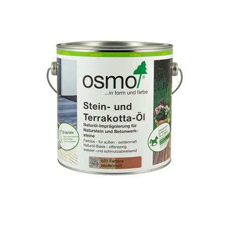 РАСПРОДАЖА! Масло для камня и терракоты Osmo 620 Бесцветное шелковисто-матовое 0,125 л Stein- und Terrakotta-Ol для наружных работ 11500119